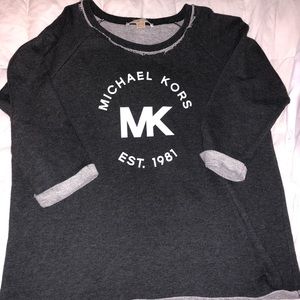 Michael Kors sweatshirt large charcoal grey
